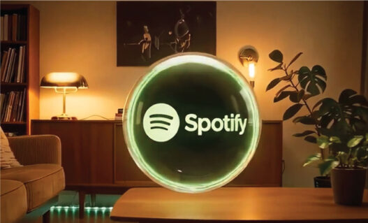 Spotify logo Reveal Veo 3 Prompt