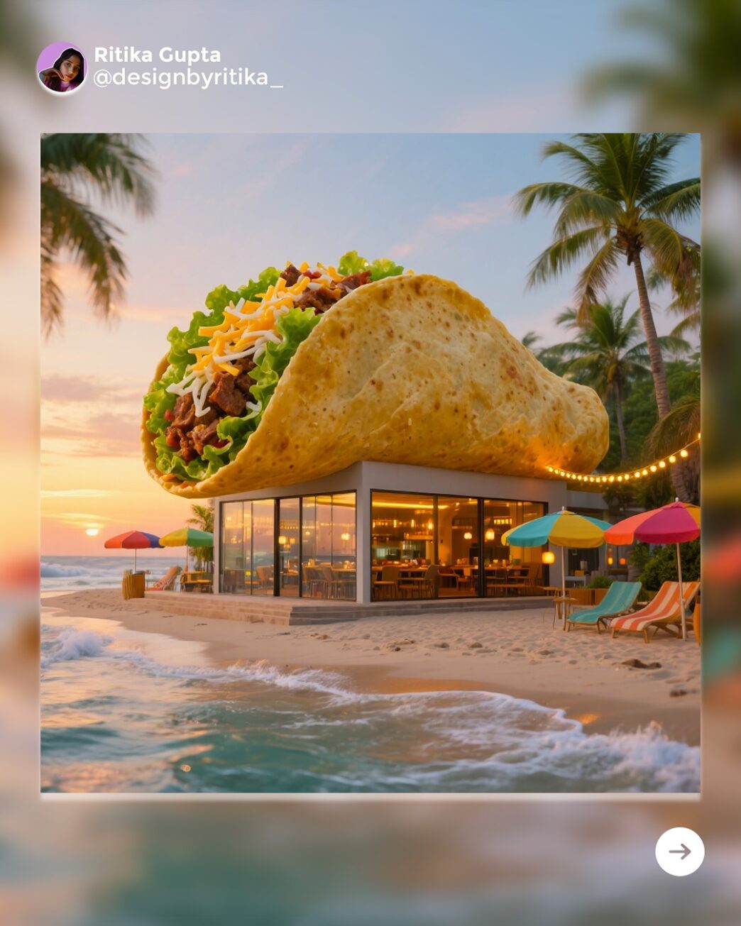 Taco on a building Prompt ChatGPT