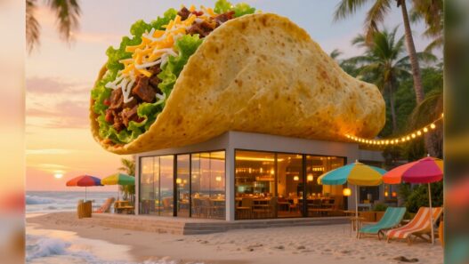 Taco on a building Prompt ChatGPT