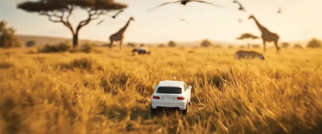 Tiny Car in a Safari