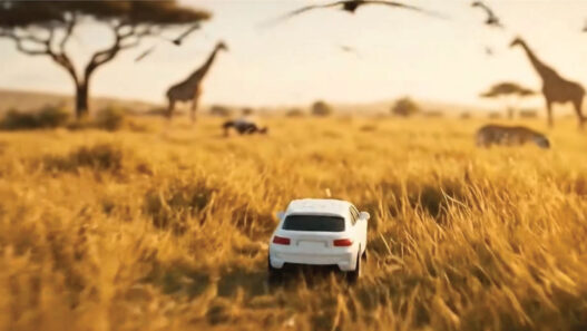 Tiny Car in a Safari