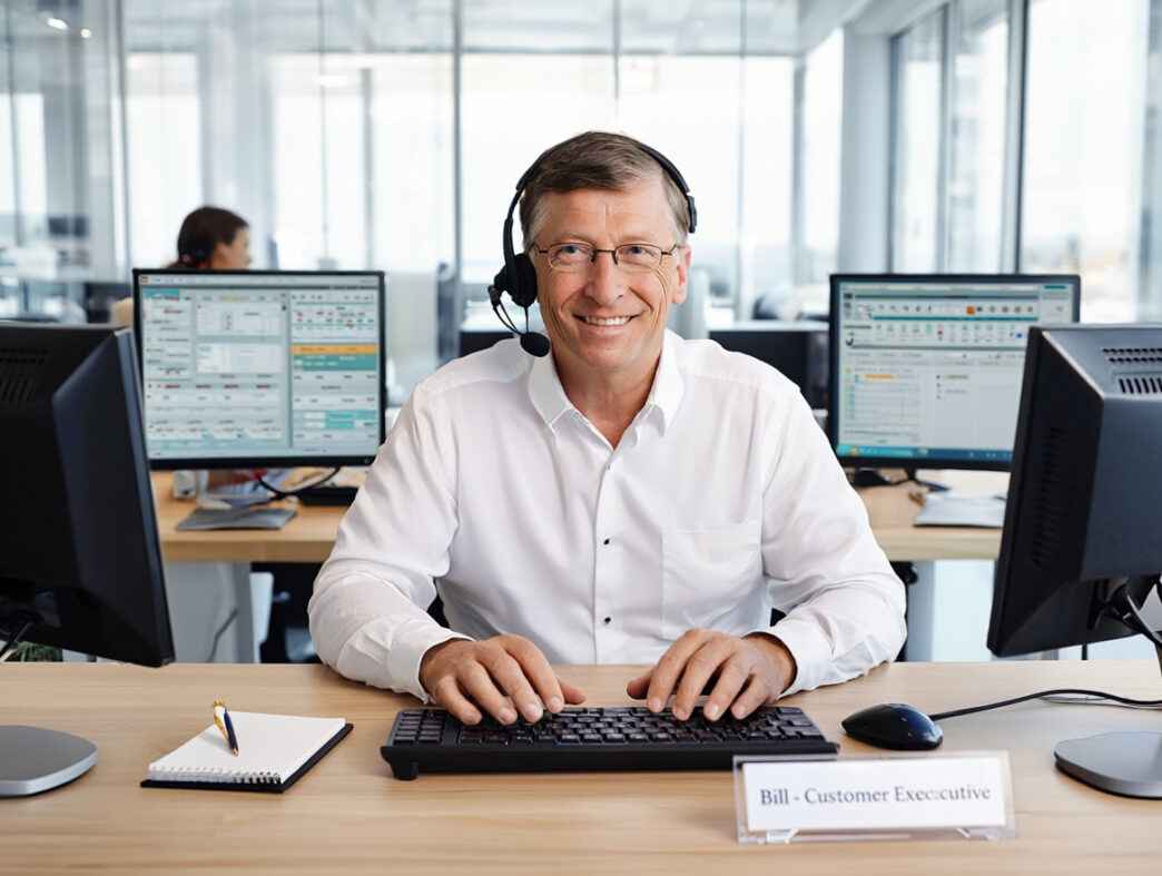 Bill Gates famously spent a shift doing customer service for his daughter Phoebe Gates’s AI-fashion startup Phia
